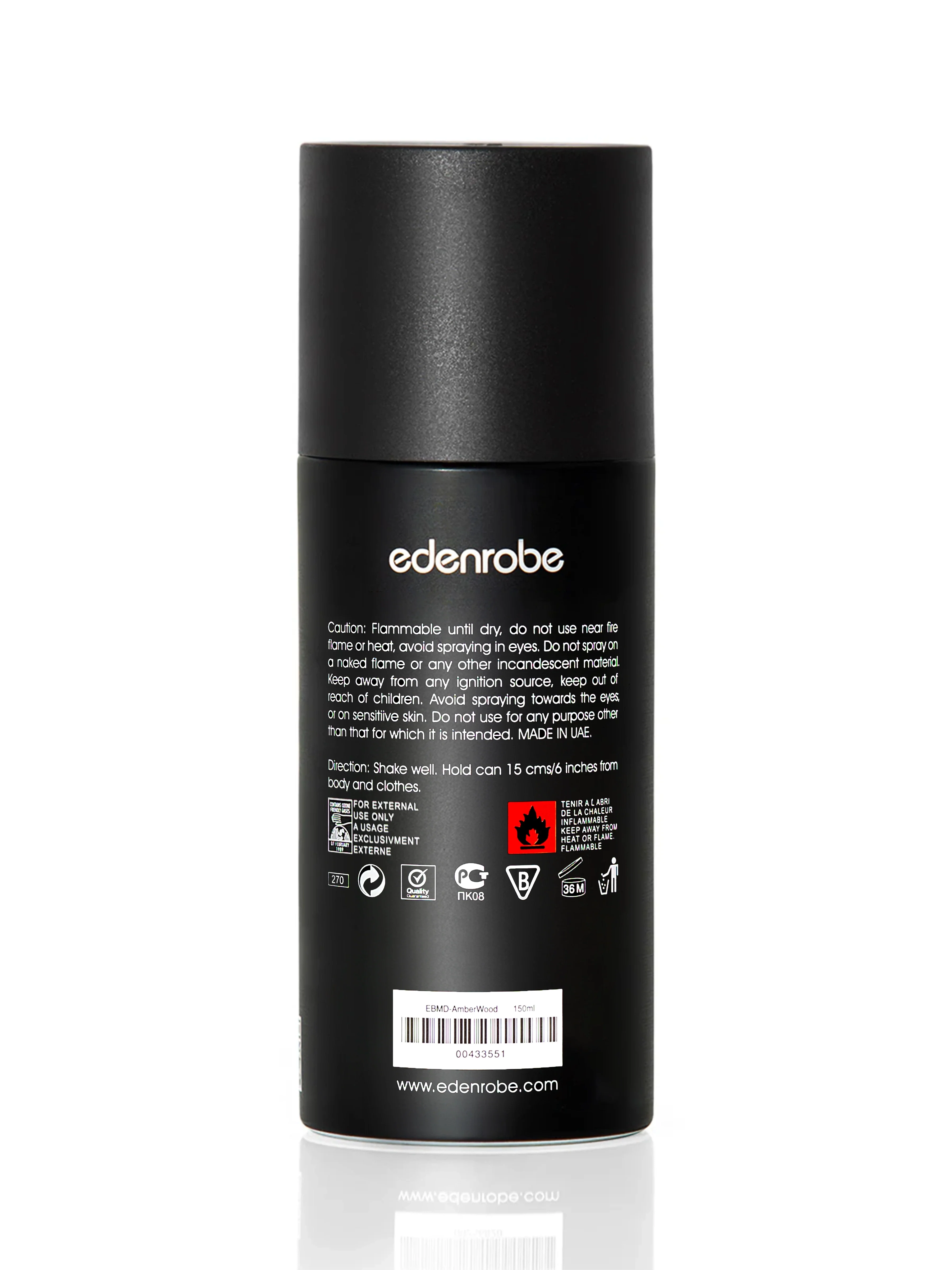 Amber Wood Men's Deodorant 150ML - EBMD-AmberWood - Image 2