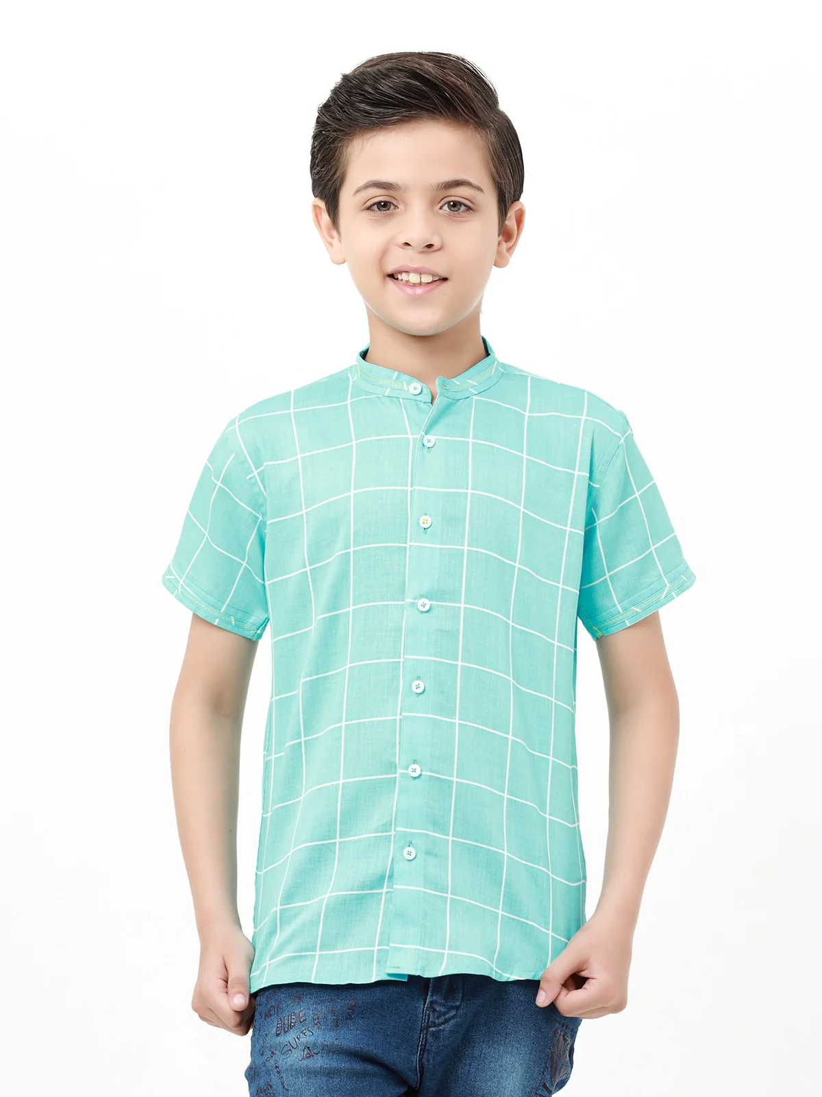 Boy's Aqua Shirt - EBTS22-27443 - Image 2