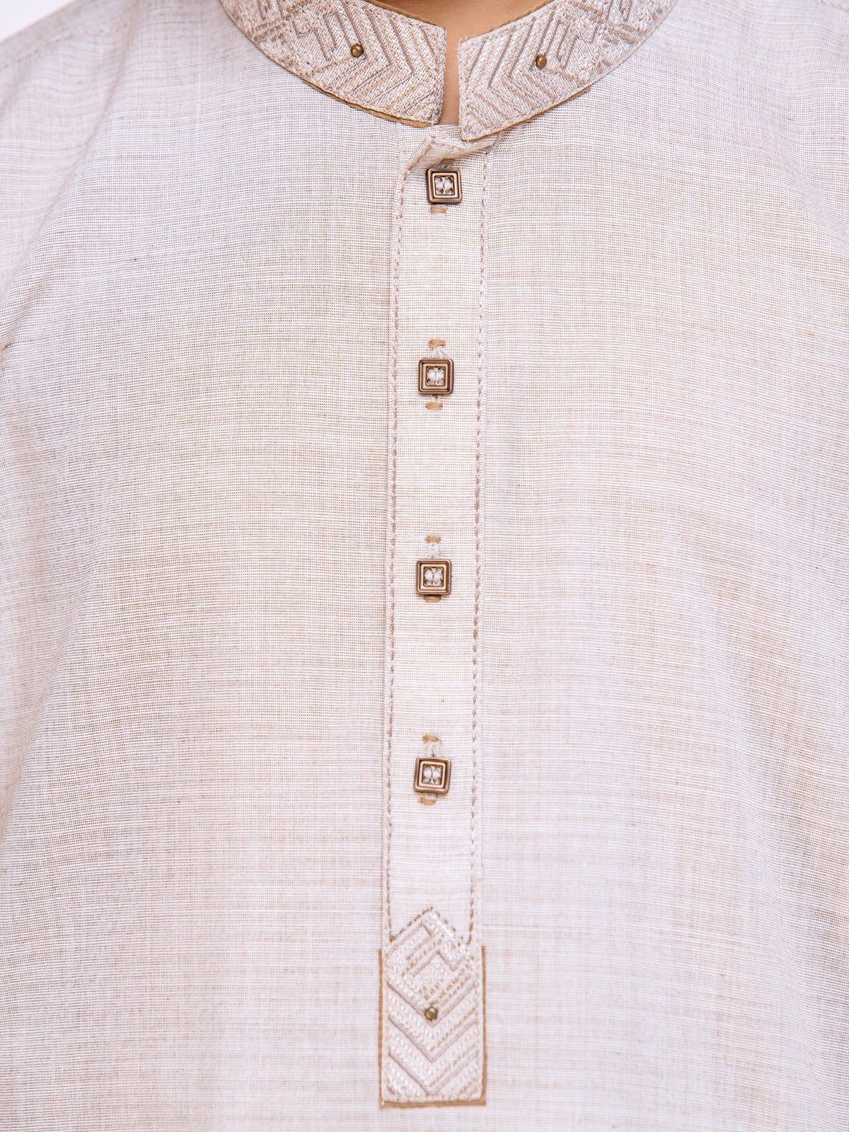 Boy's Ash Grey Kurta Shalwar - EBTKS23-3880 - Image 4