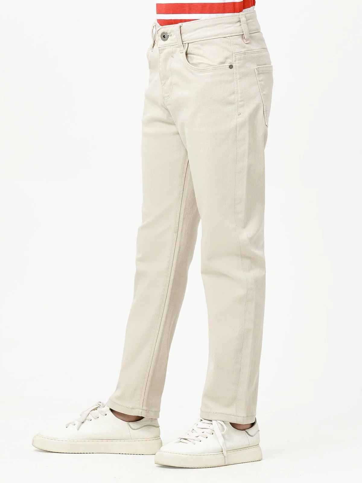 Boy's Beige Jeans - EBBDP23-019 - Image 3