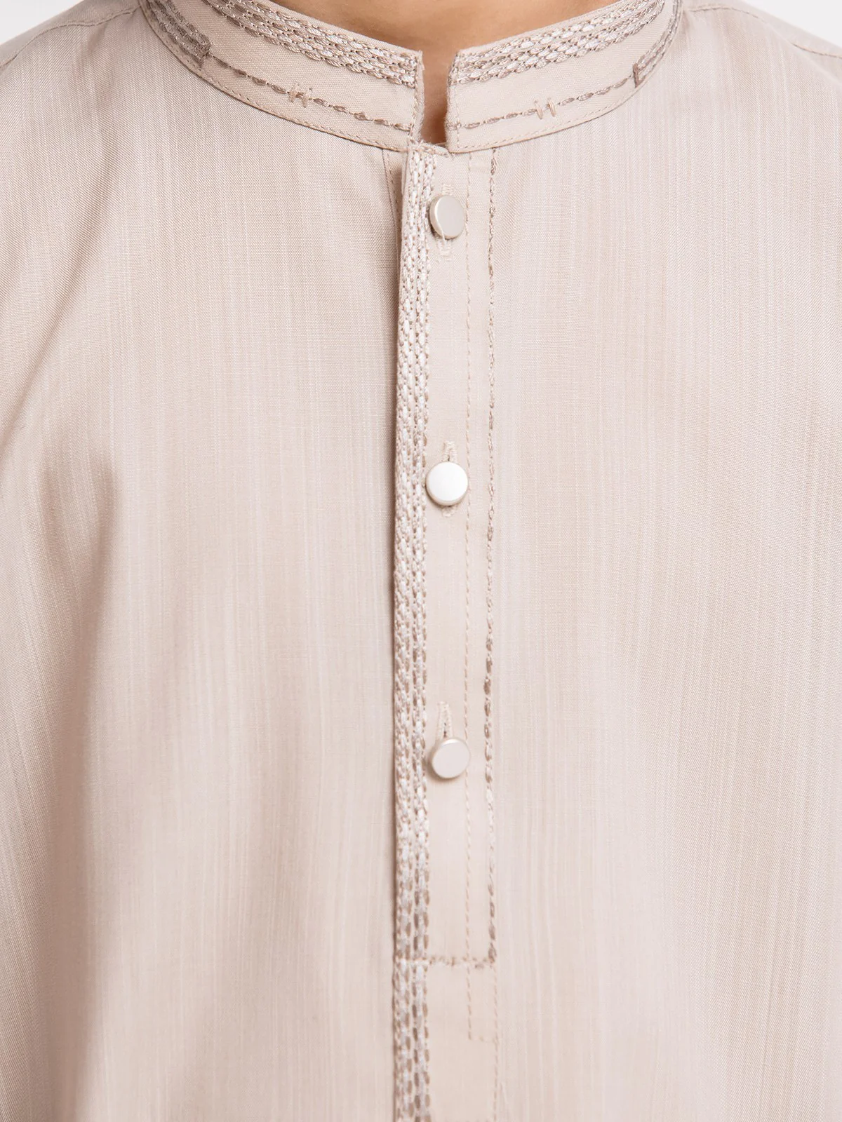 Boy's Beige Kurta Shalwar - EBTKS23-3892 - Image 5