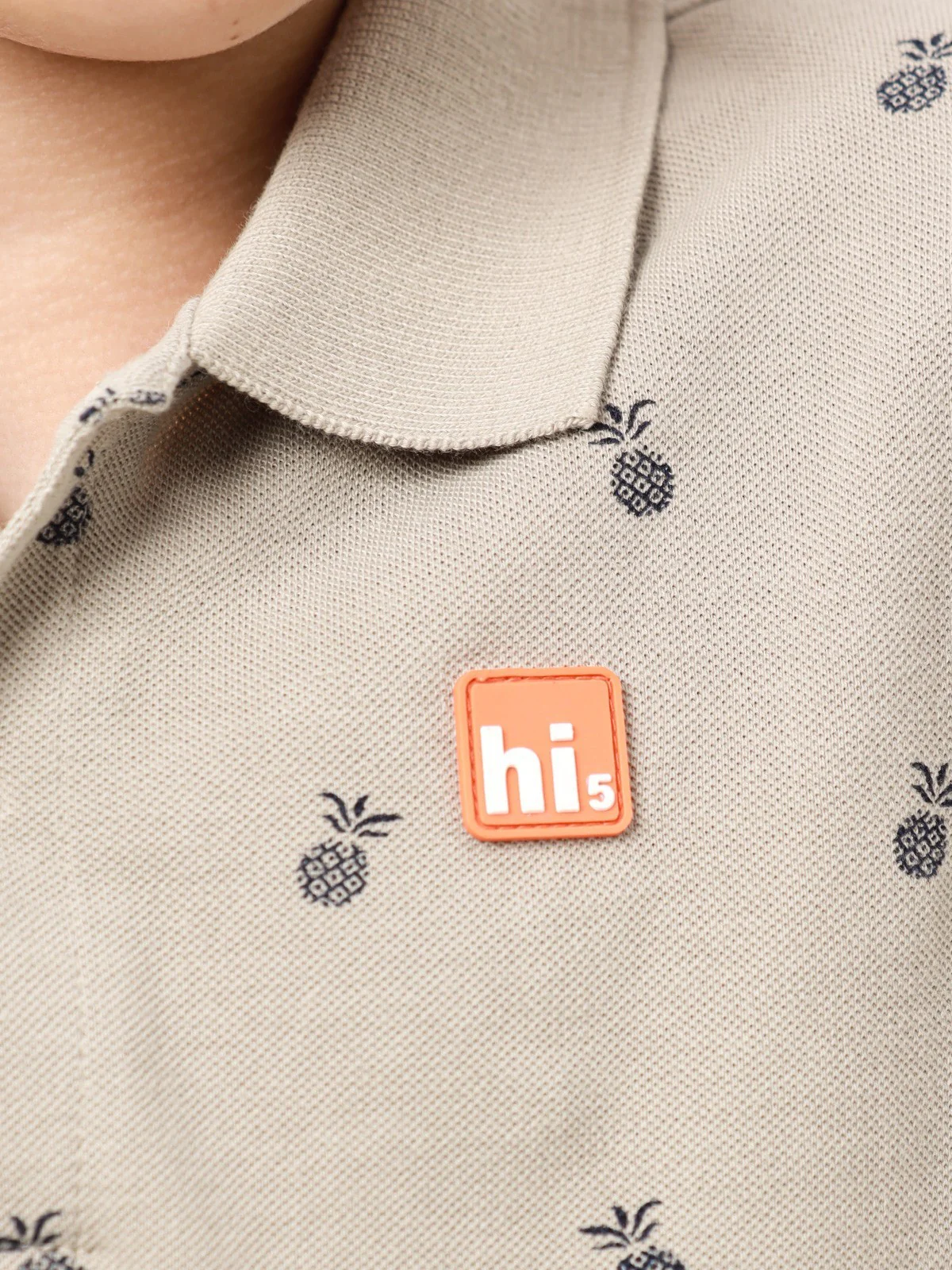 Boy's Beige Polo Shirt - EBTPS23-015 - Image 4