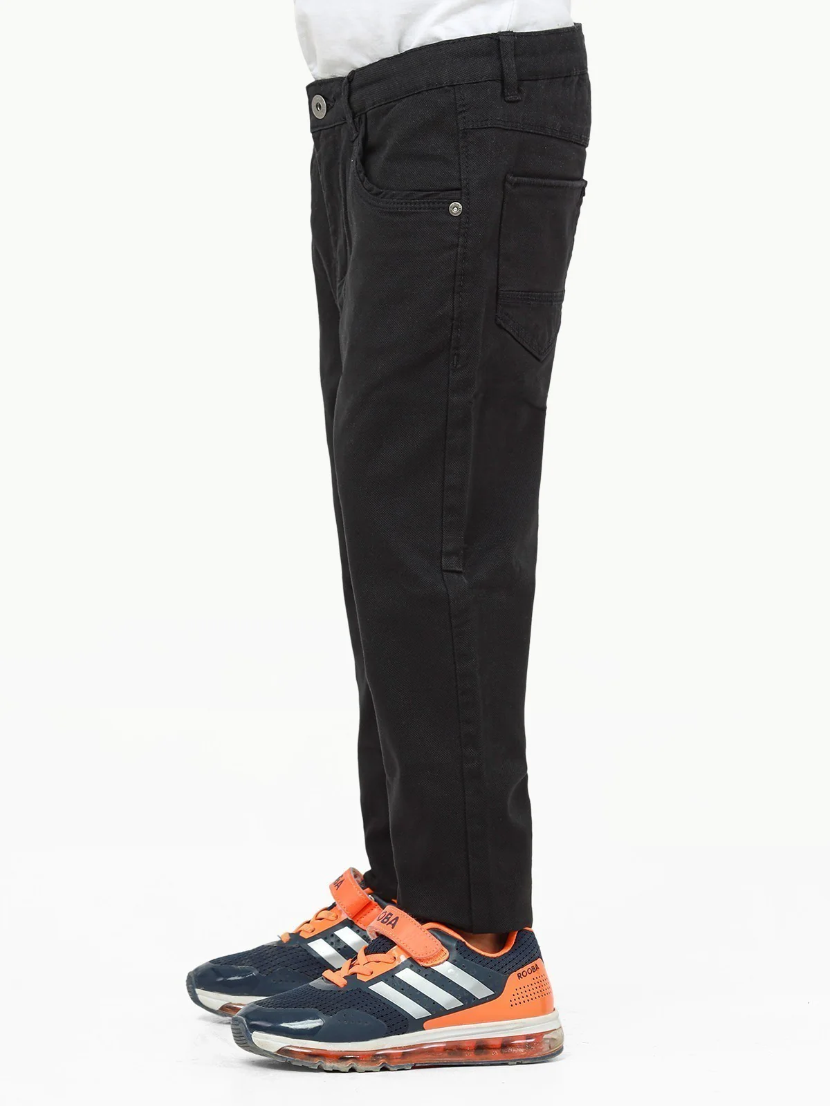 Boy's Black Chino Pant - EBBCP22-002 - Image 2