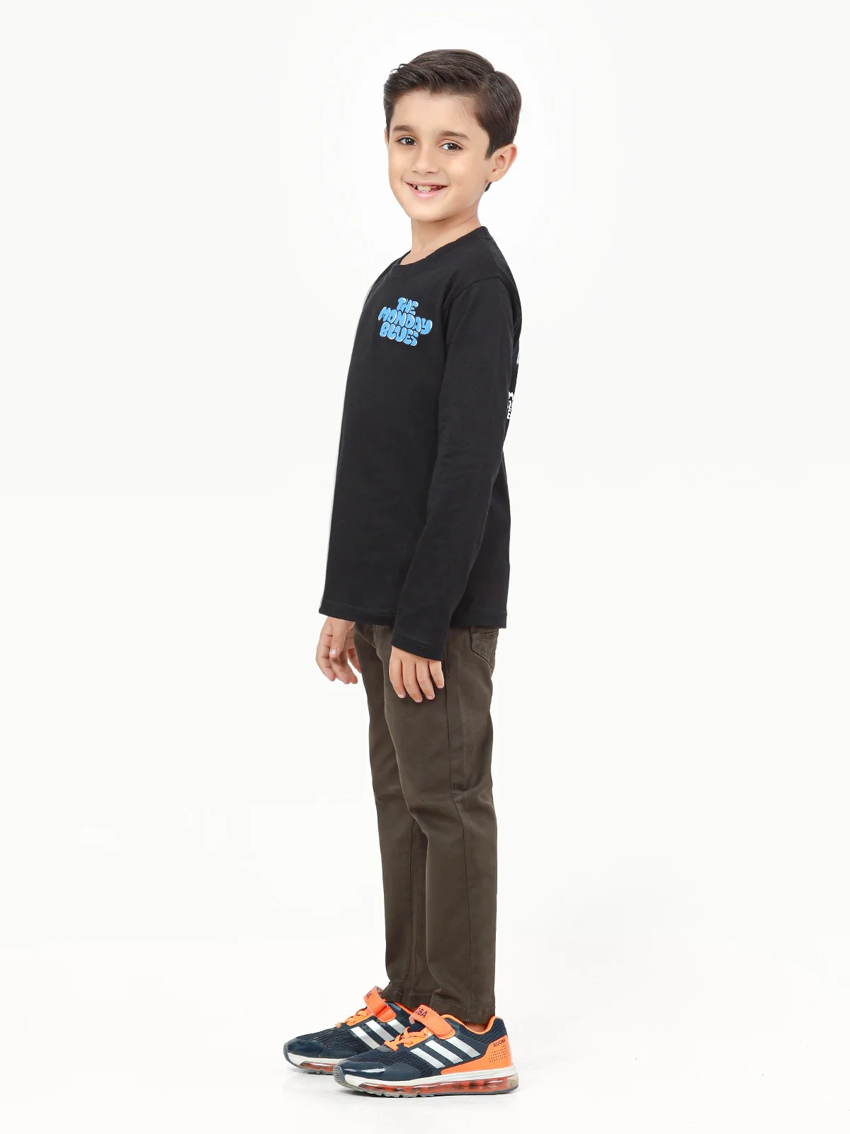 Boy's Black Full Sleeve T-Shirt - EBTGF22-020 - Image 6