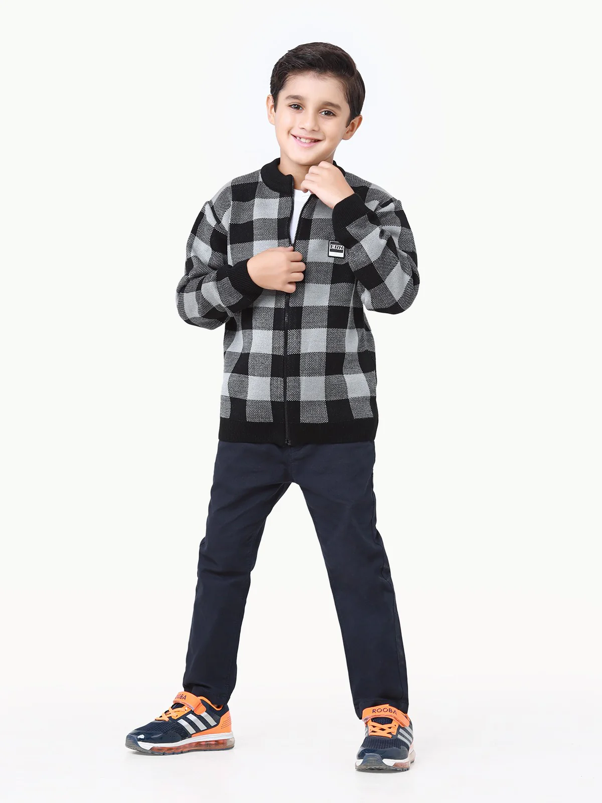 Boy's Black & Grey Sweater - EBTSWT22-018 - Image 2