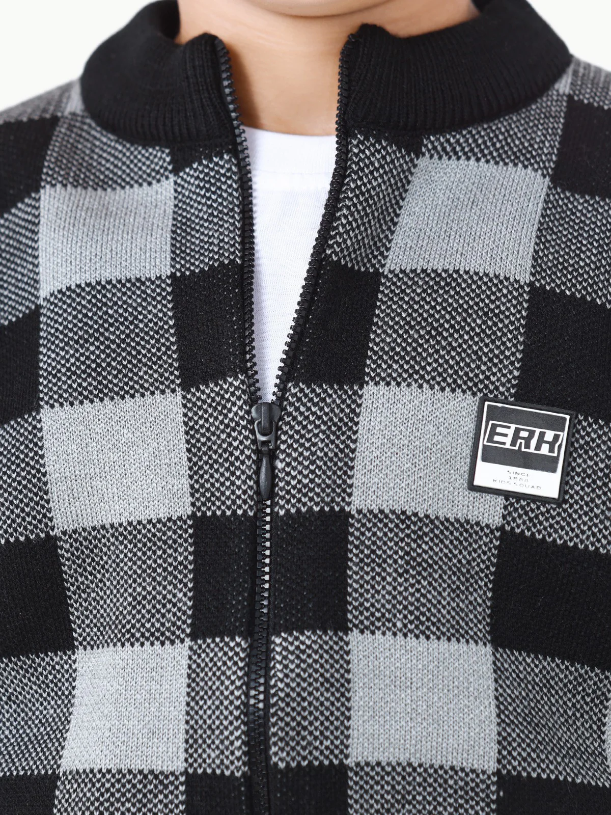 Boy's Black & Grey Sweater - EBTSWT22-018 - Image 4