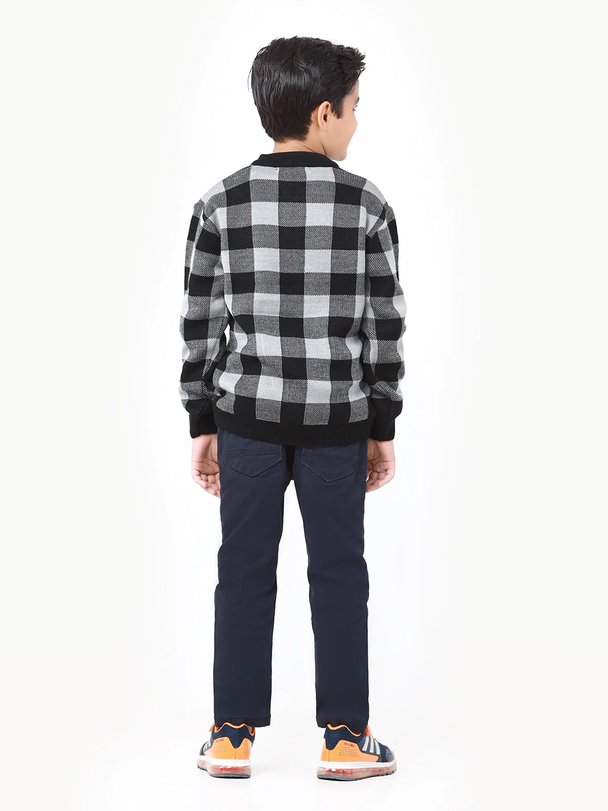 Boy's Black & Grey Sweater - EBTSWT22-018 - Image 6