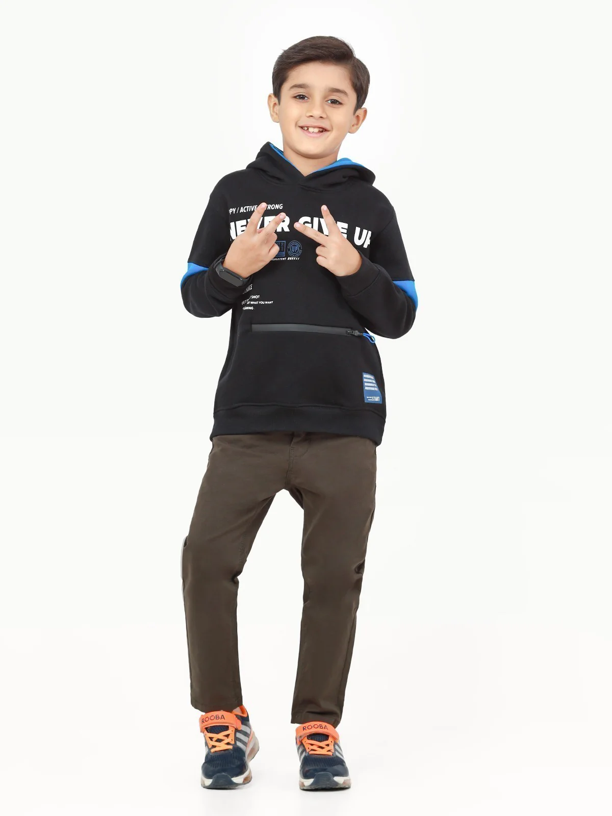 Boy's Black Hoodie - EBTH22-001 - Image 2