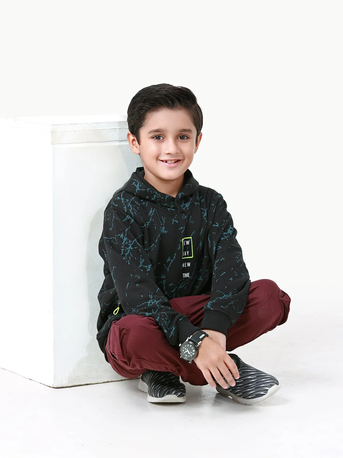 Boy's Black Hoodie - EBTH22-014 - Image 3
