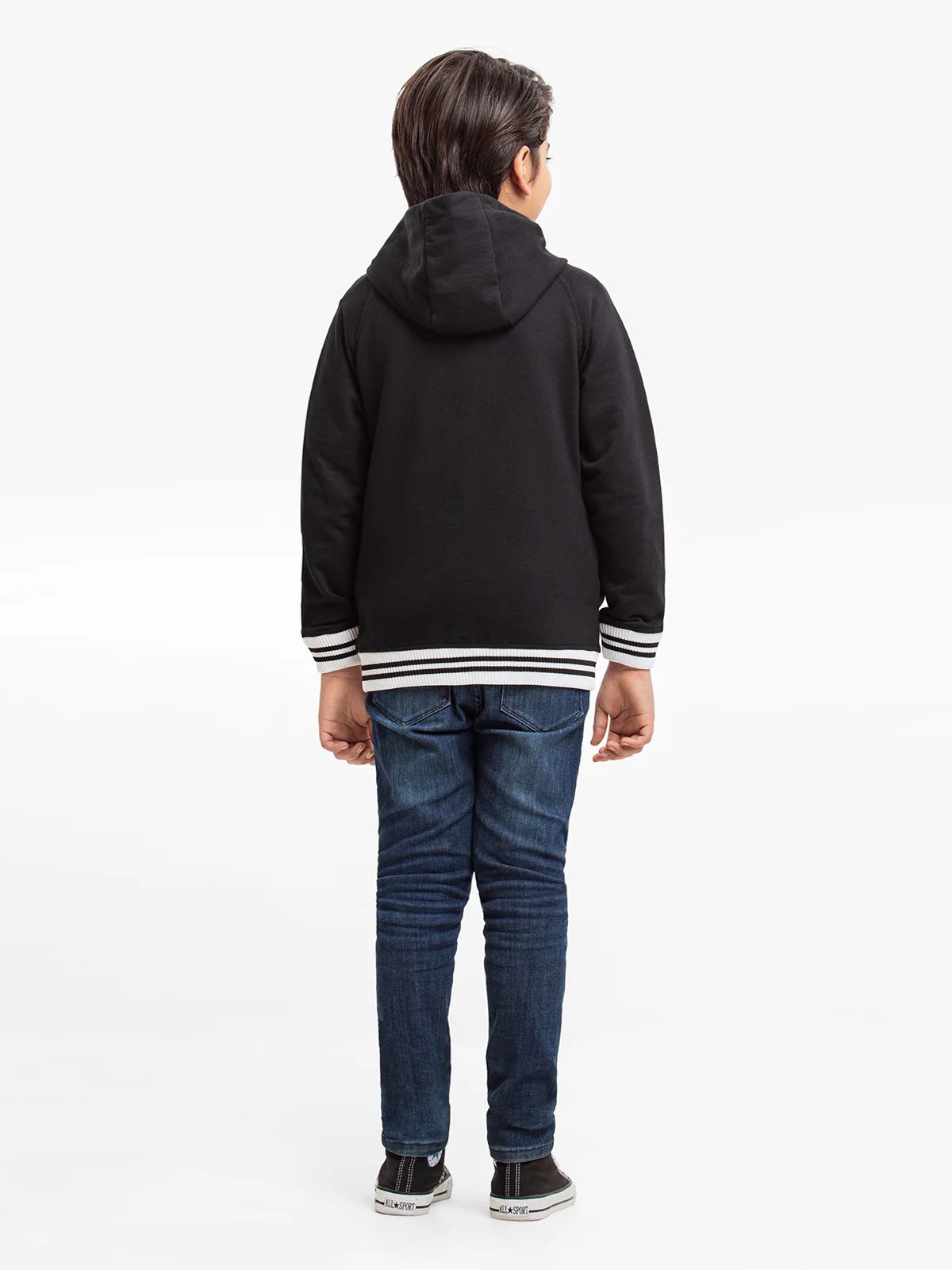 Boy's Black Hoodie - EBTH23-002 - Image 5