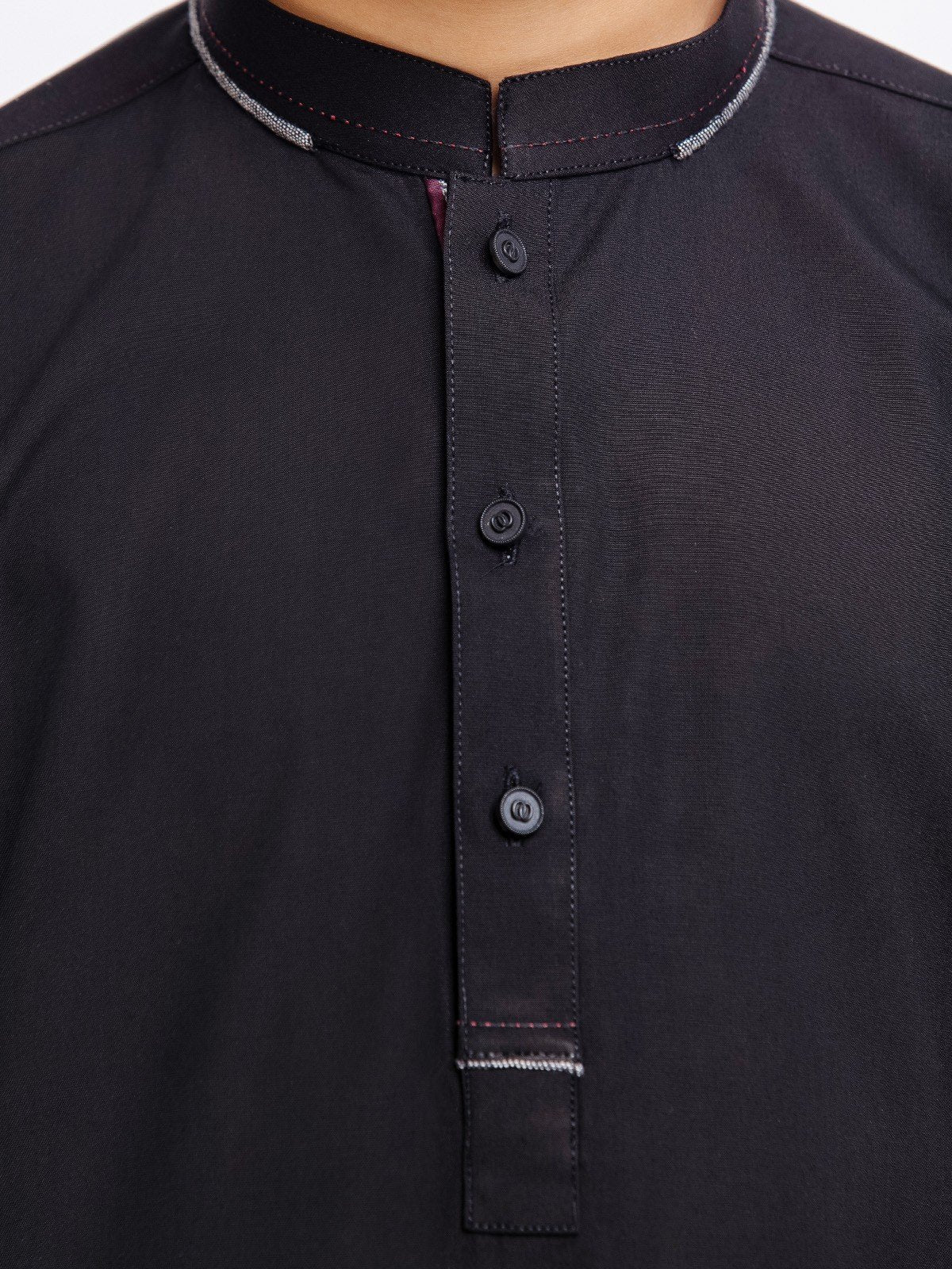 Boy's Black Kurta Shalwar - EBTKS23-3908 - Image 4