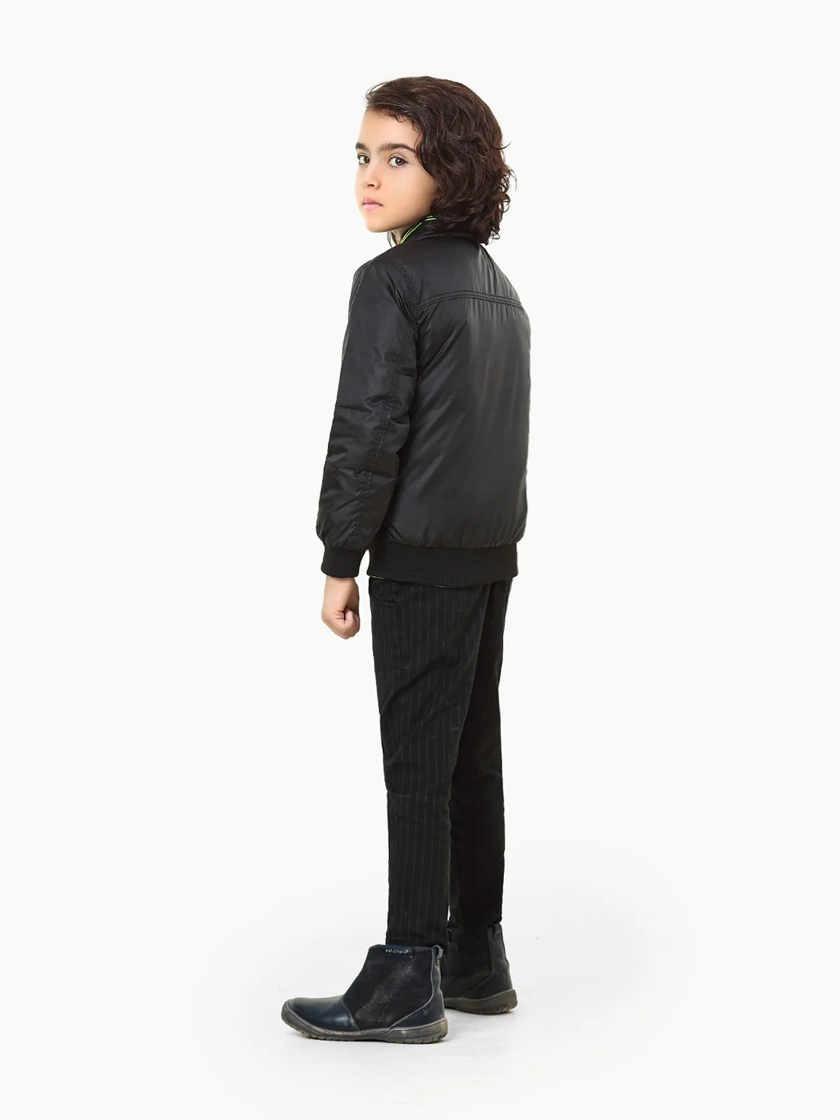 Boy's Black Neon Reversible Jacket - EBTJP22-001 - Image 3