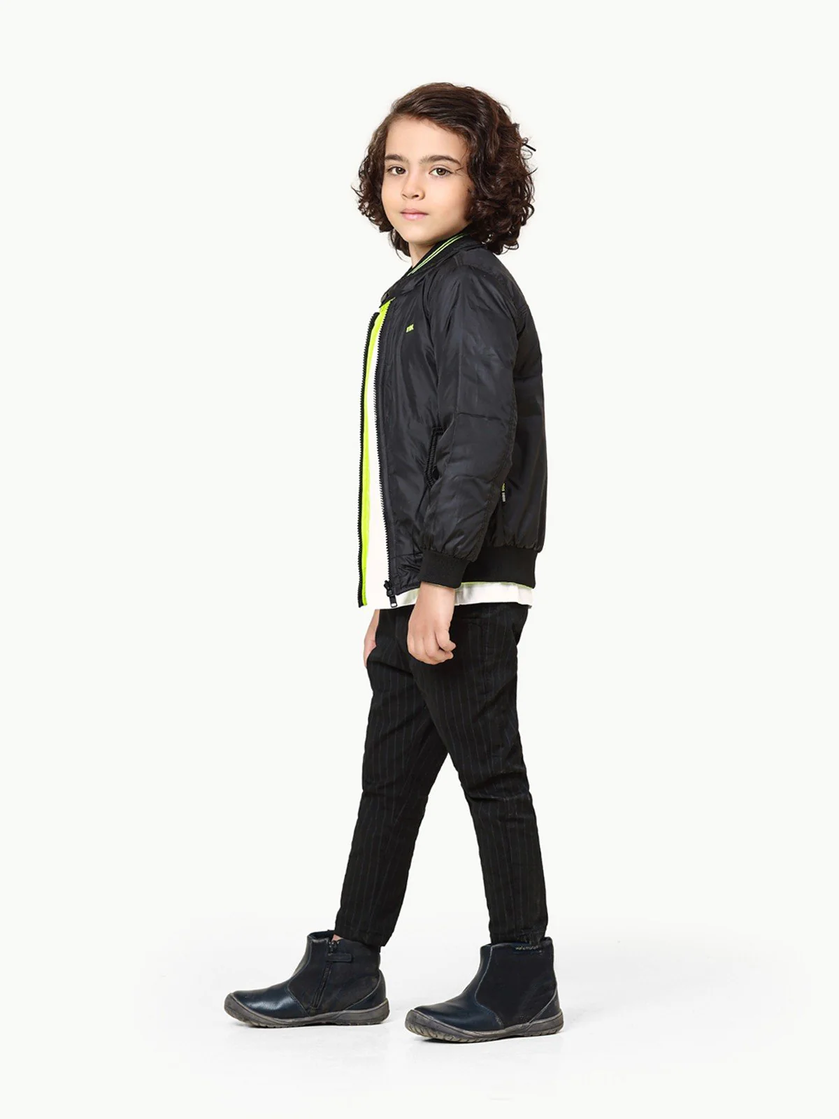 Boy's Black Neon Reversible Jacket - EBTJP22-001 - Image 6