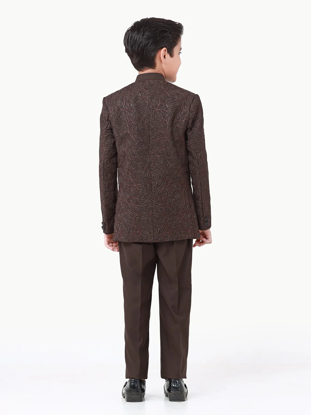 Boy's Black Olive Prince Suit - EBTPCS22-010 - Image 6