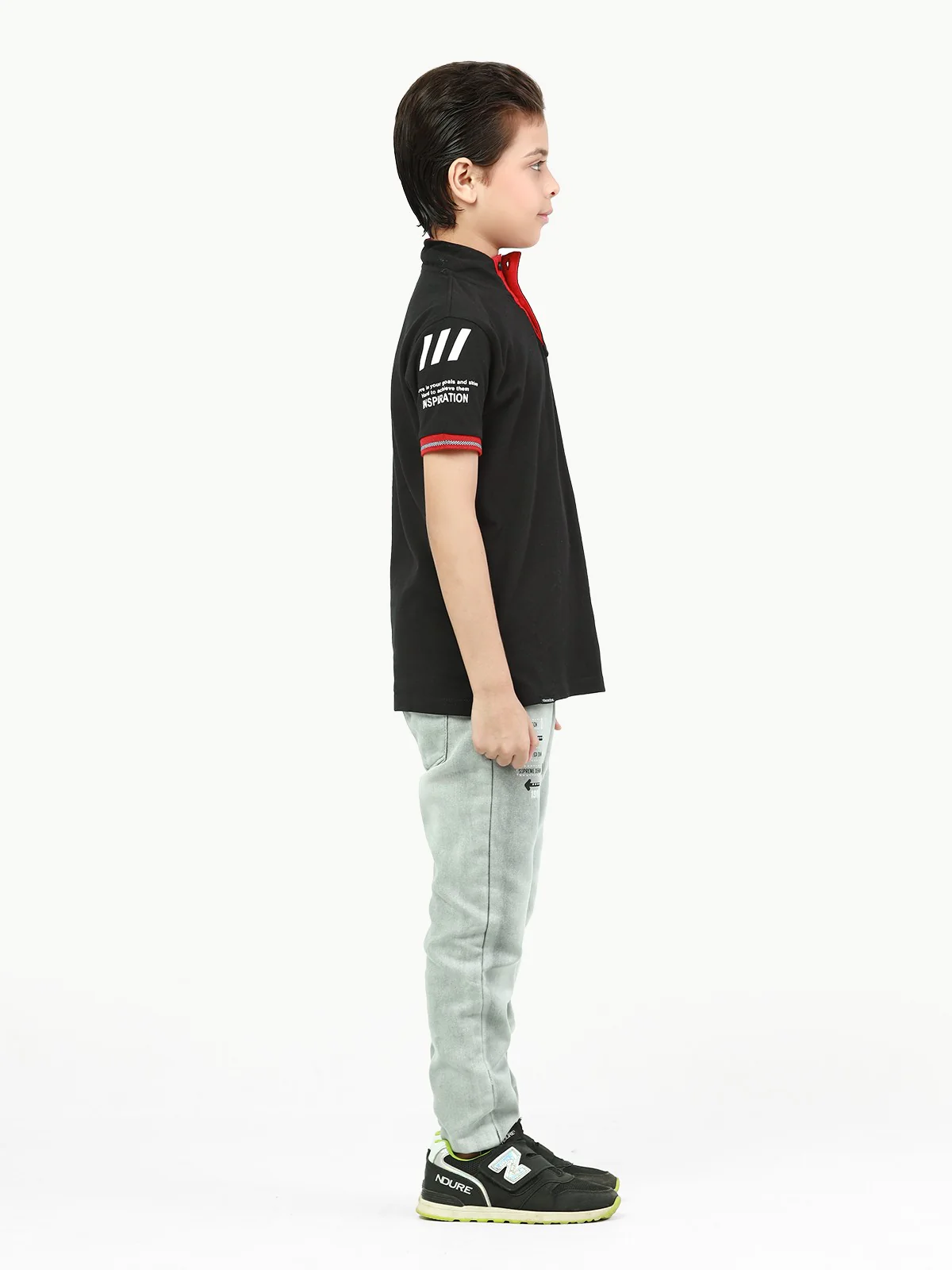 Boy's Black Polo Shirt - EBTPS22-015 - Image 6
