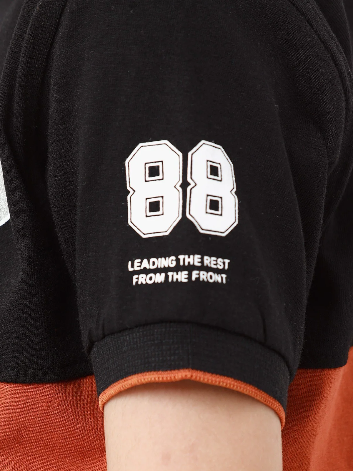Boy's Black & Rust Polo Shirt - EBTPS23-032 - Image 4