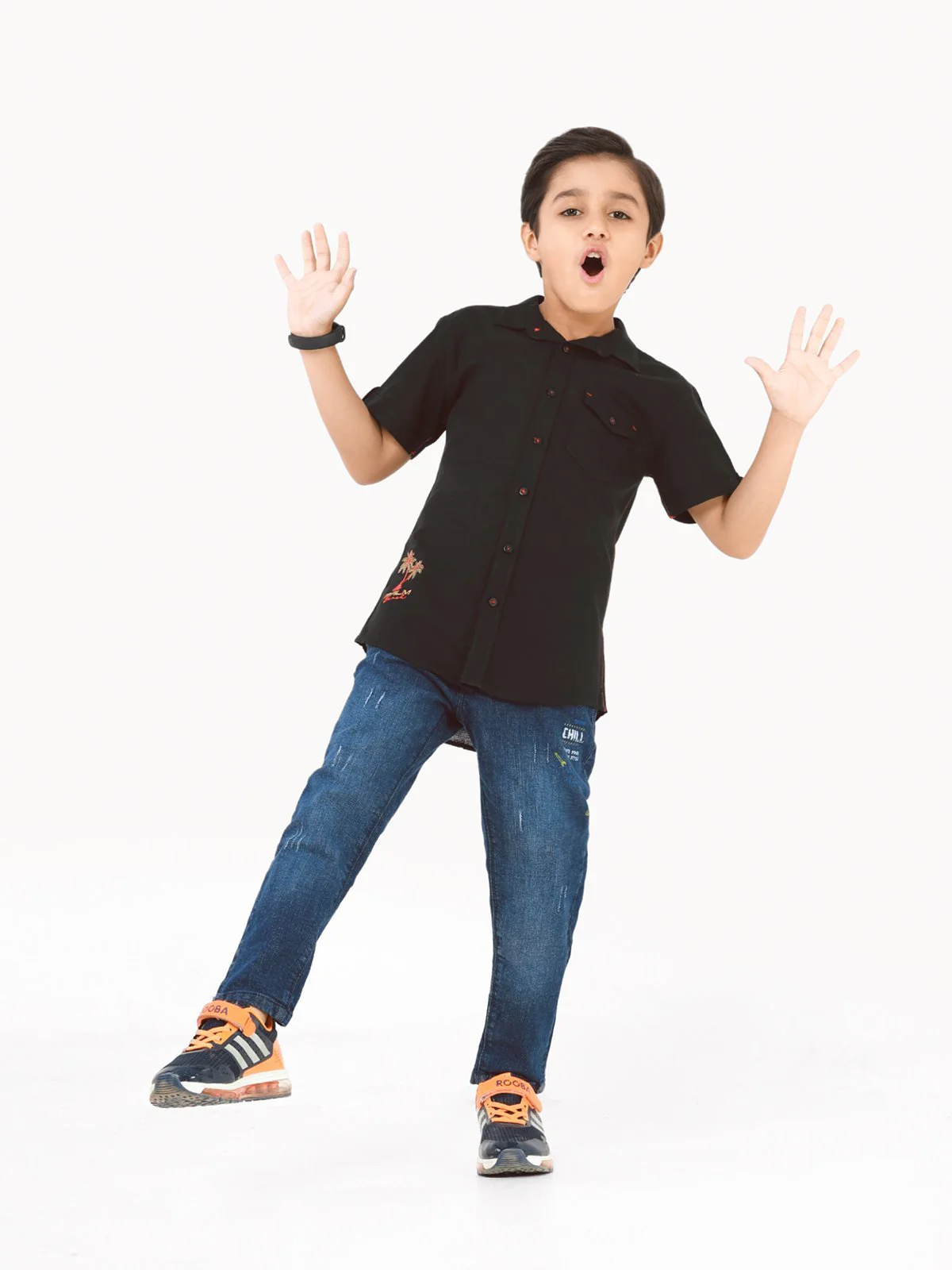 Boy's Black Shirt - EBTS22-27405 - Image 2