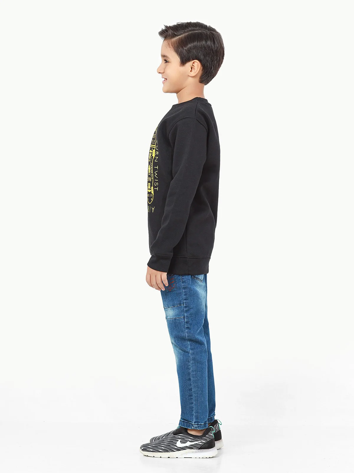 Boy's Black Sweatshirt - EBTSS22-005 - Image 3