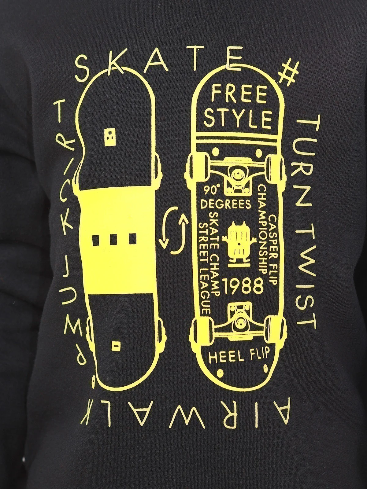 Boy's Black Sweatshirt - EBTSS22-005 - Image 5