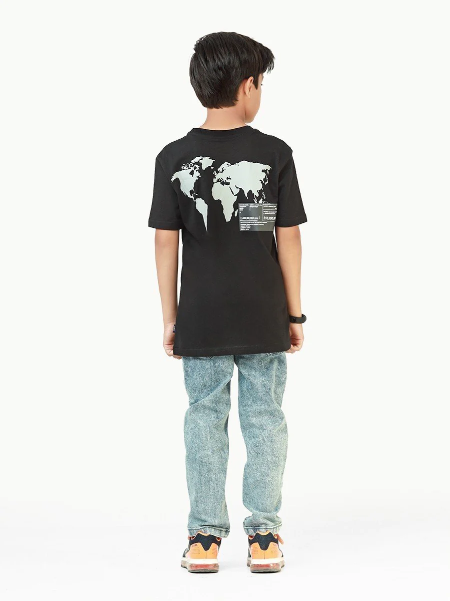 Boy's Black T-Shirt - EBTTS22-016 - Image 6
