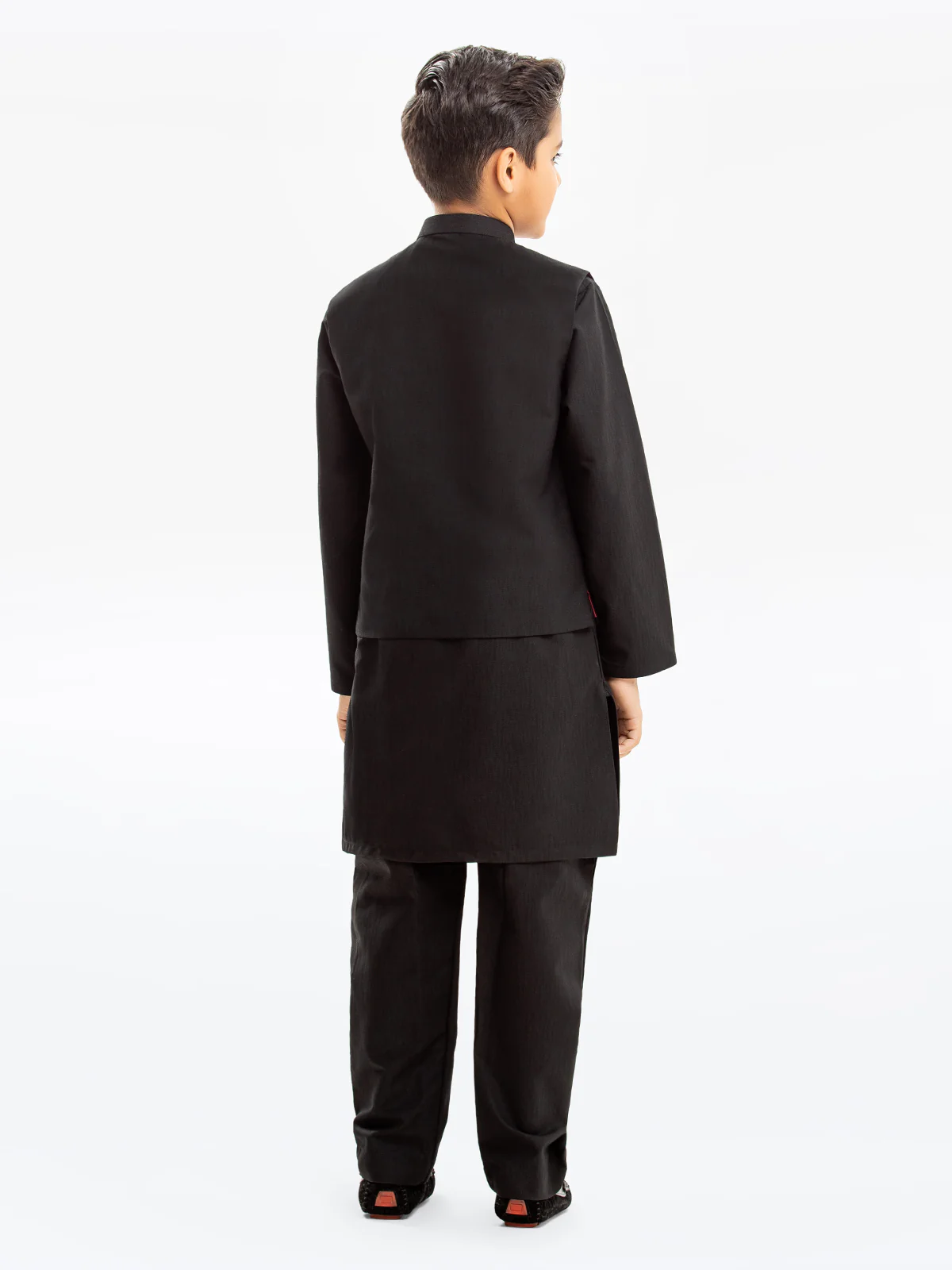 Boy's Black Waist Coat Suit - EBTWCS23-25184 - Image 5