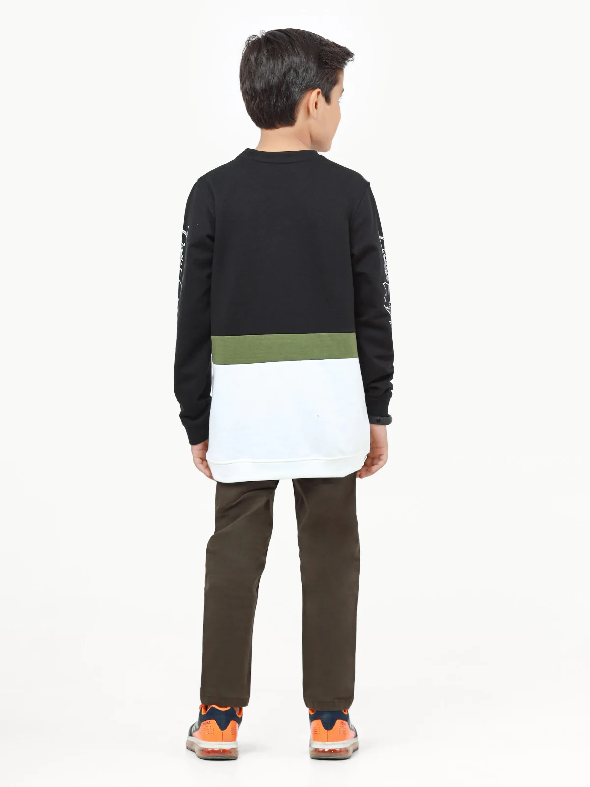 Boy's Black & White Sweatshirt - EBTSS22-013 - Image 6