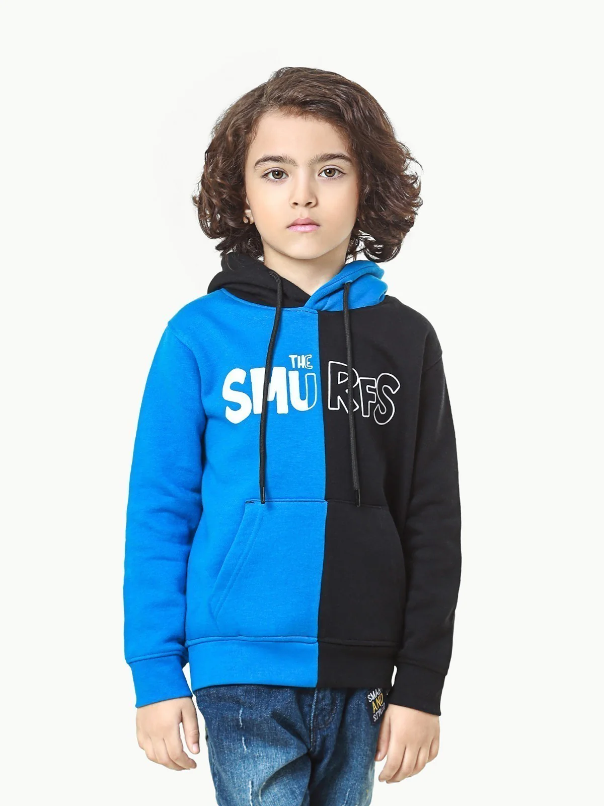 Boy's Blue & Black Hoodie - EBTH22-003 - Image 2