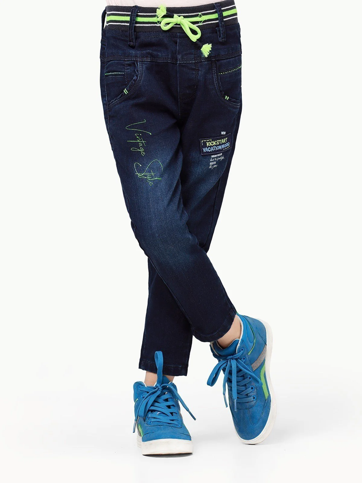 Boy's Blue Denim Pant - EBBDP23-021