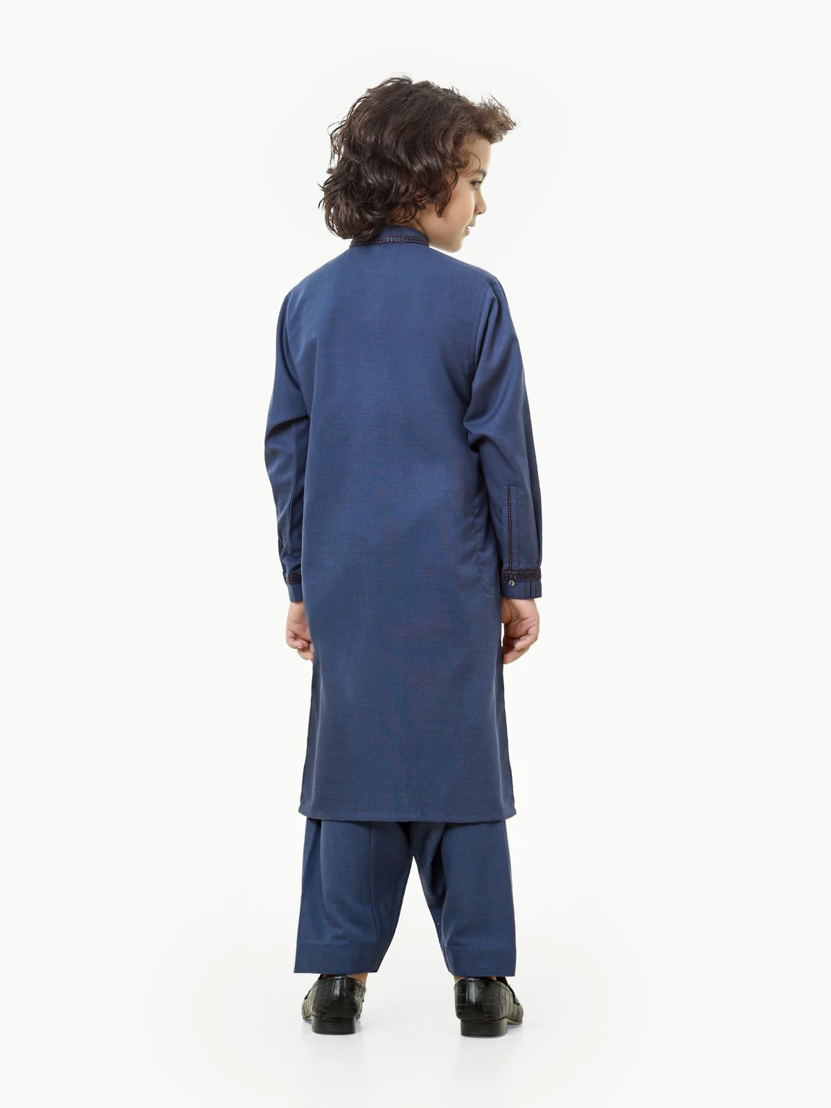 Boy's Blue Kurta Shalwar - EBTKS23-3811 - Image 6