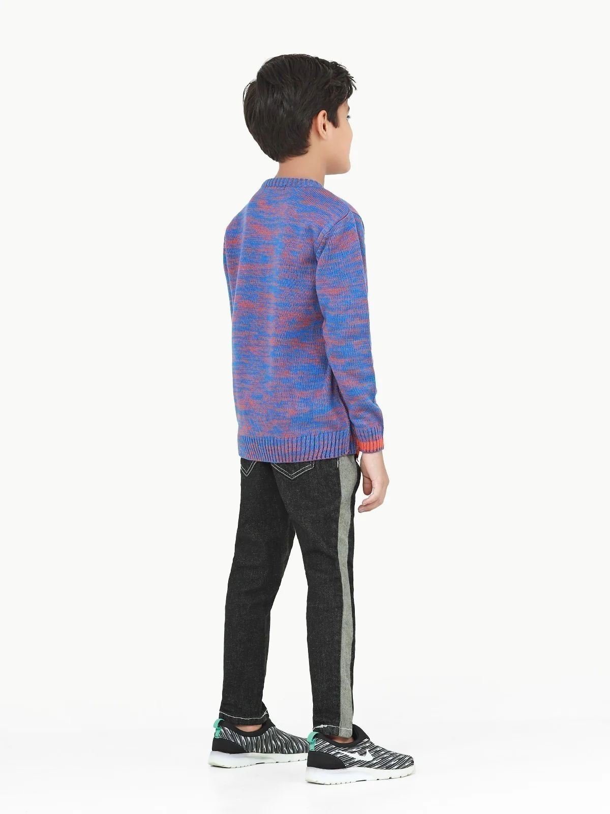 Boy's Blue & Orange Sweater - EBTSWT22-003 - Image 6