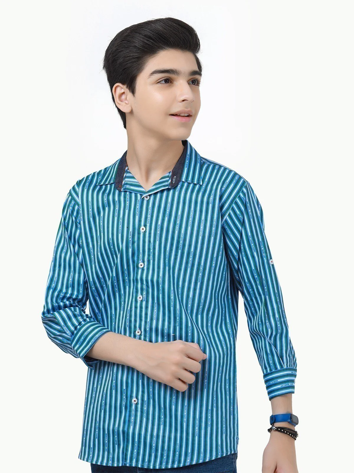 Boy's Blue Shirt - EBTS23-27415 - Image 2