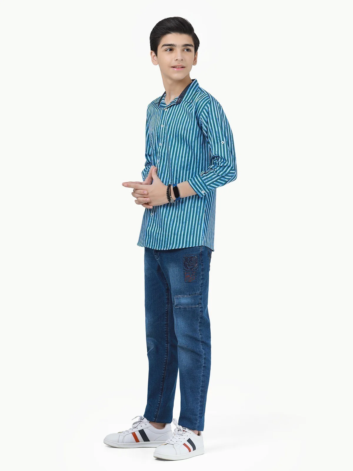 Boy's Blue Shirt - EBTS23-27415 - Image 3