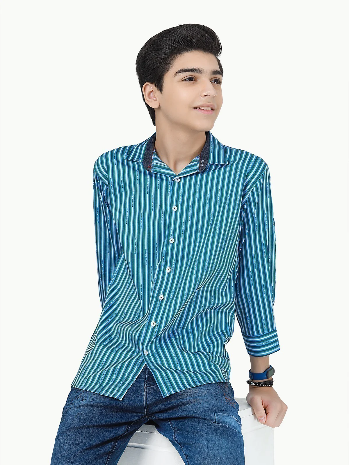 Boy's Blue Shirt - EBTS23-27415 - Image 4