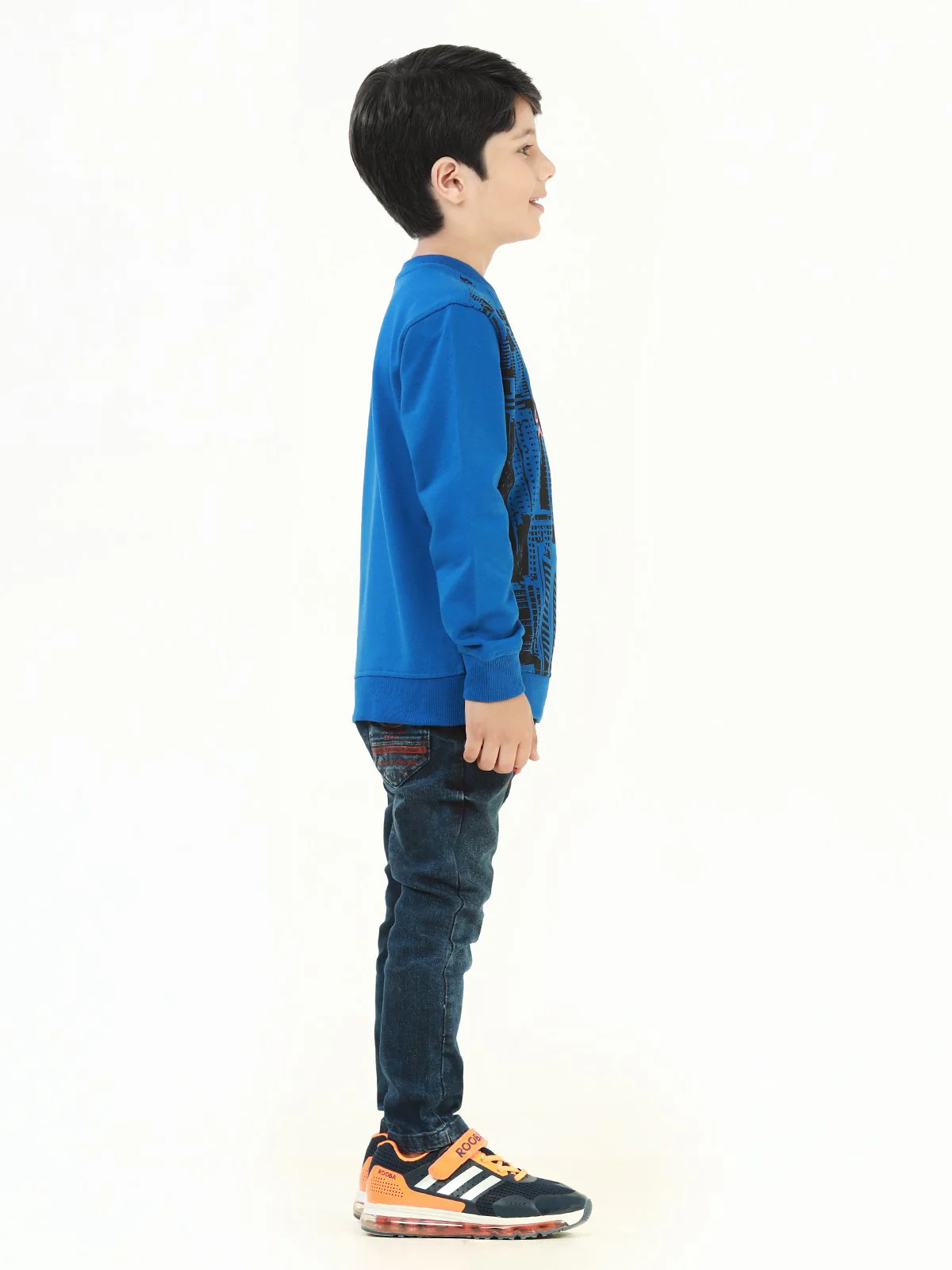 Boy's Blue Sweatshirt - EBTSS21-008 - Image 2