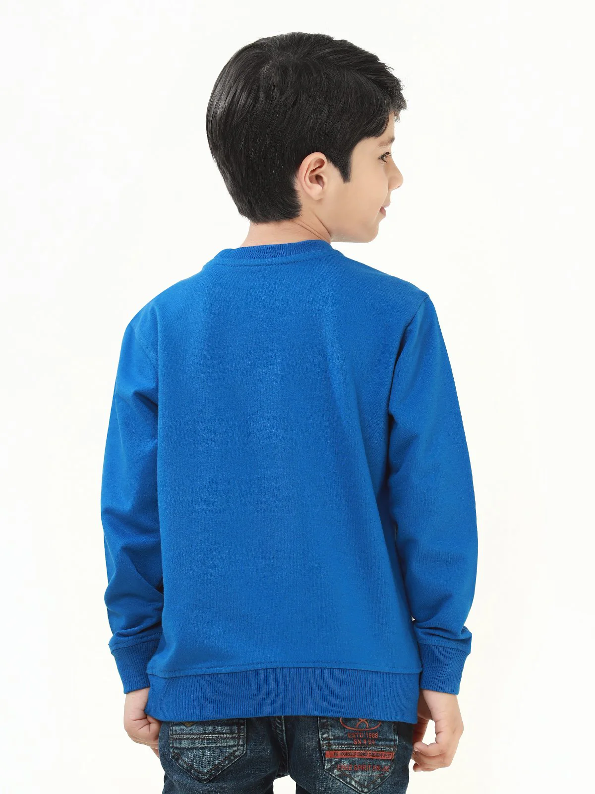 Boy's Blue Sweatshirt - EBTSS21-008 - Image 4