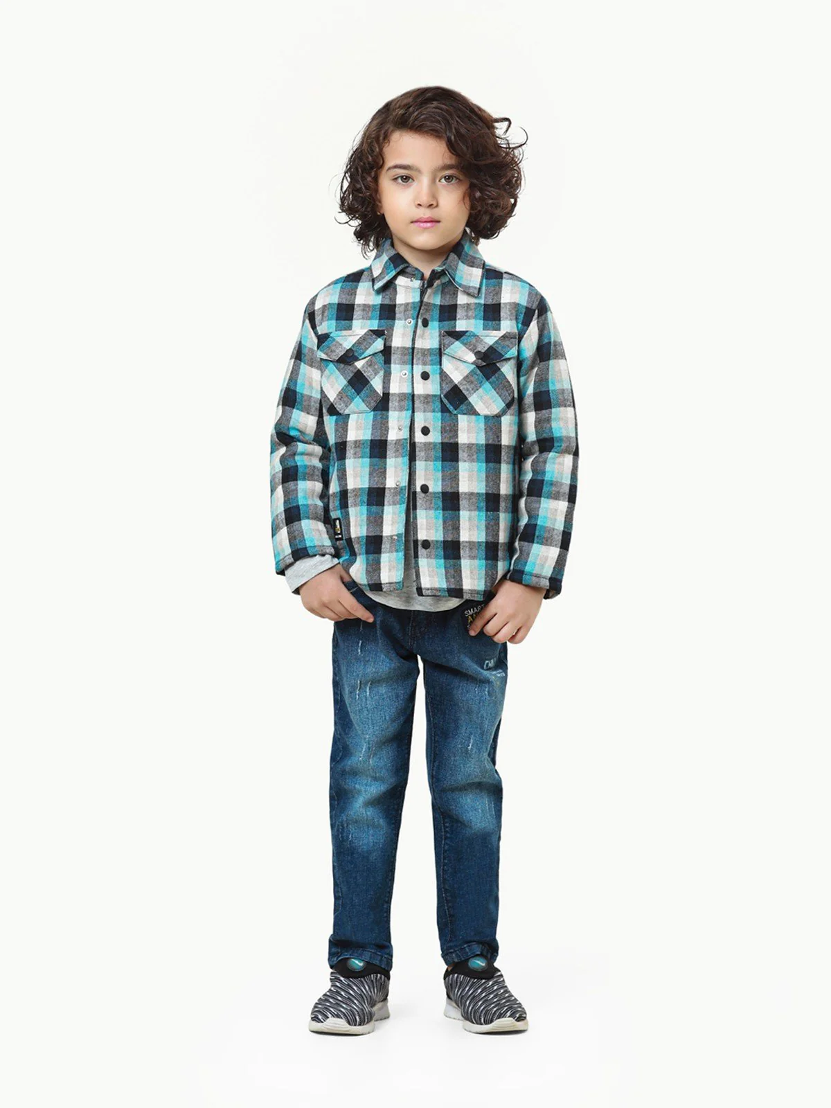 Boy's Blue & White Jacket - EBTJ22-002 - Image 2