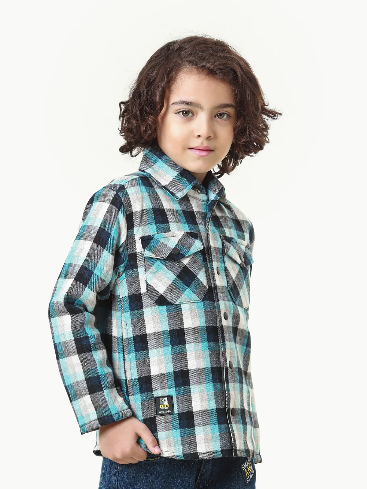 Boy's Blue & White Jacket - EBTJ22-002 - Image 3