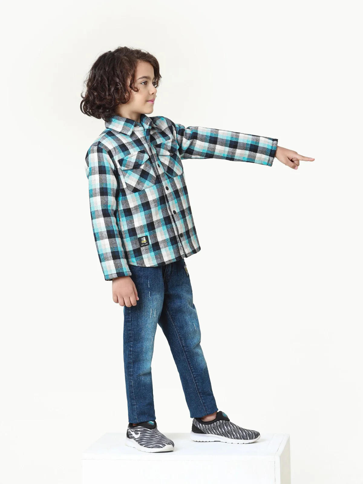 Boy's Blue & White Jacket - EBTJ22-002 - Image 4