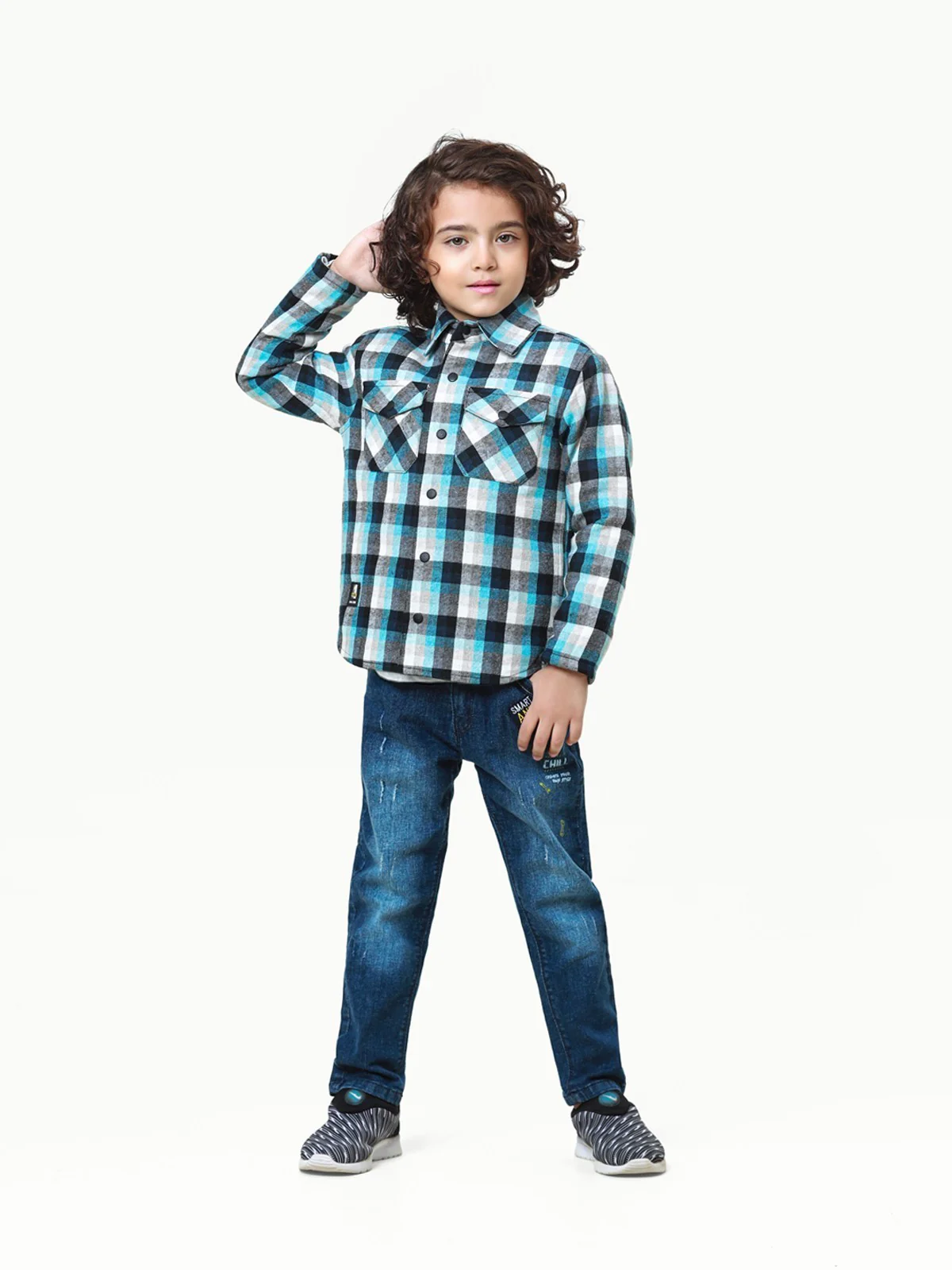 Boy's Blue & White Jacket - EBTJ22-002 - Image 5