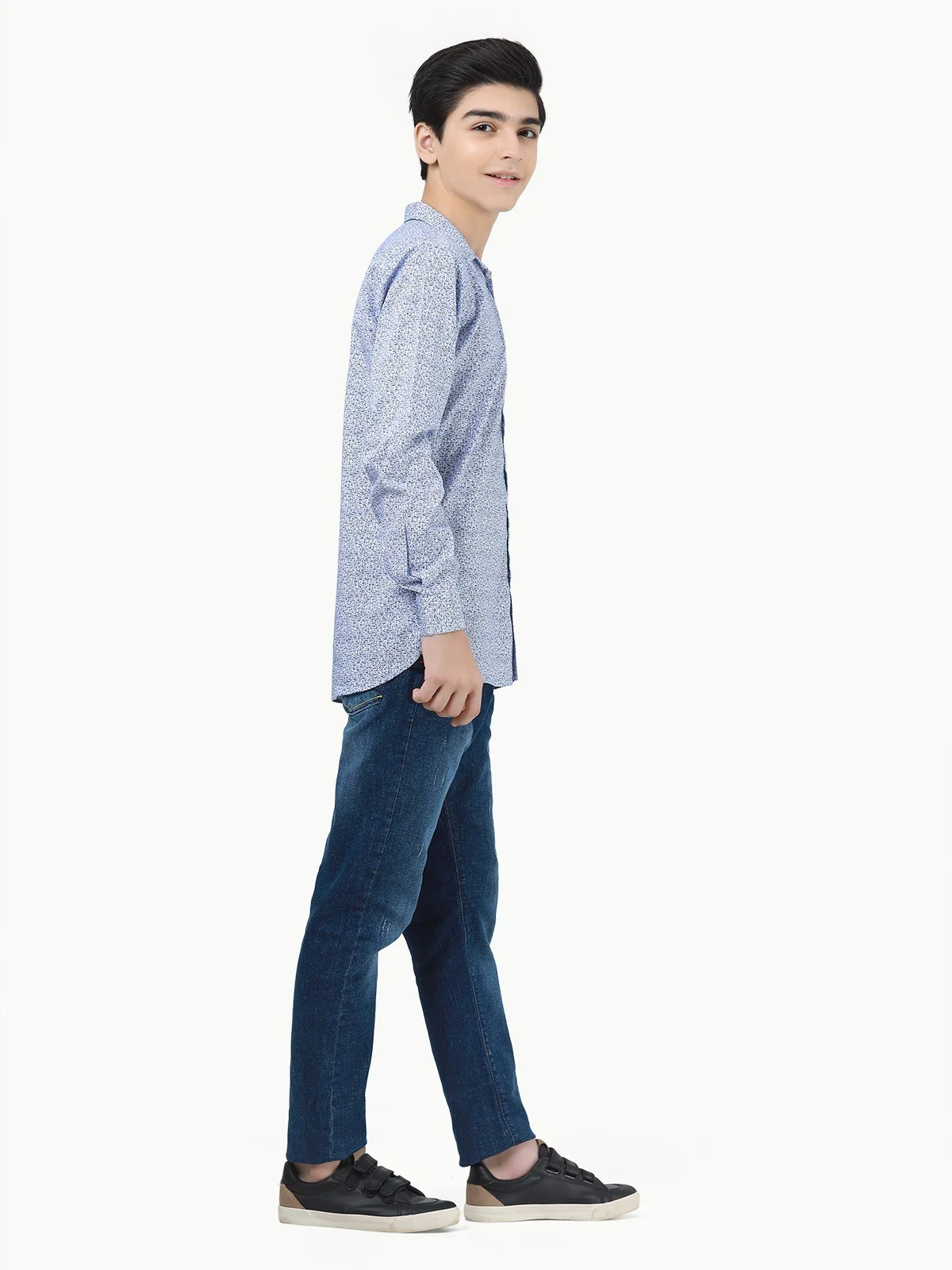 Boy's Blue & White Shirt - EBTS22-27433 - Image 3