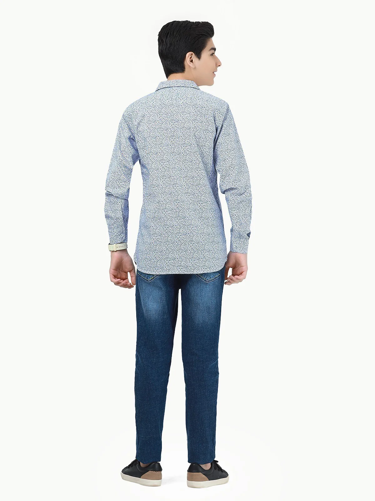 Boy's Blue & White Shirt - EBTS22-27433 - Image 5