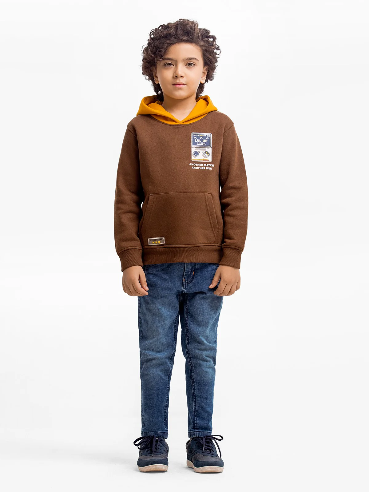 Boy's Brown Hoodie - EBTH23-015 - Image 2