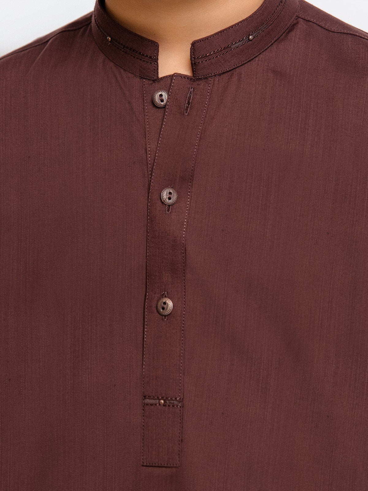 Boy's Brown Kurta Shalwar - EBTKS23-3907 - Image 3
