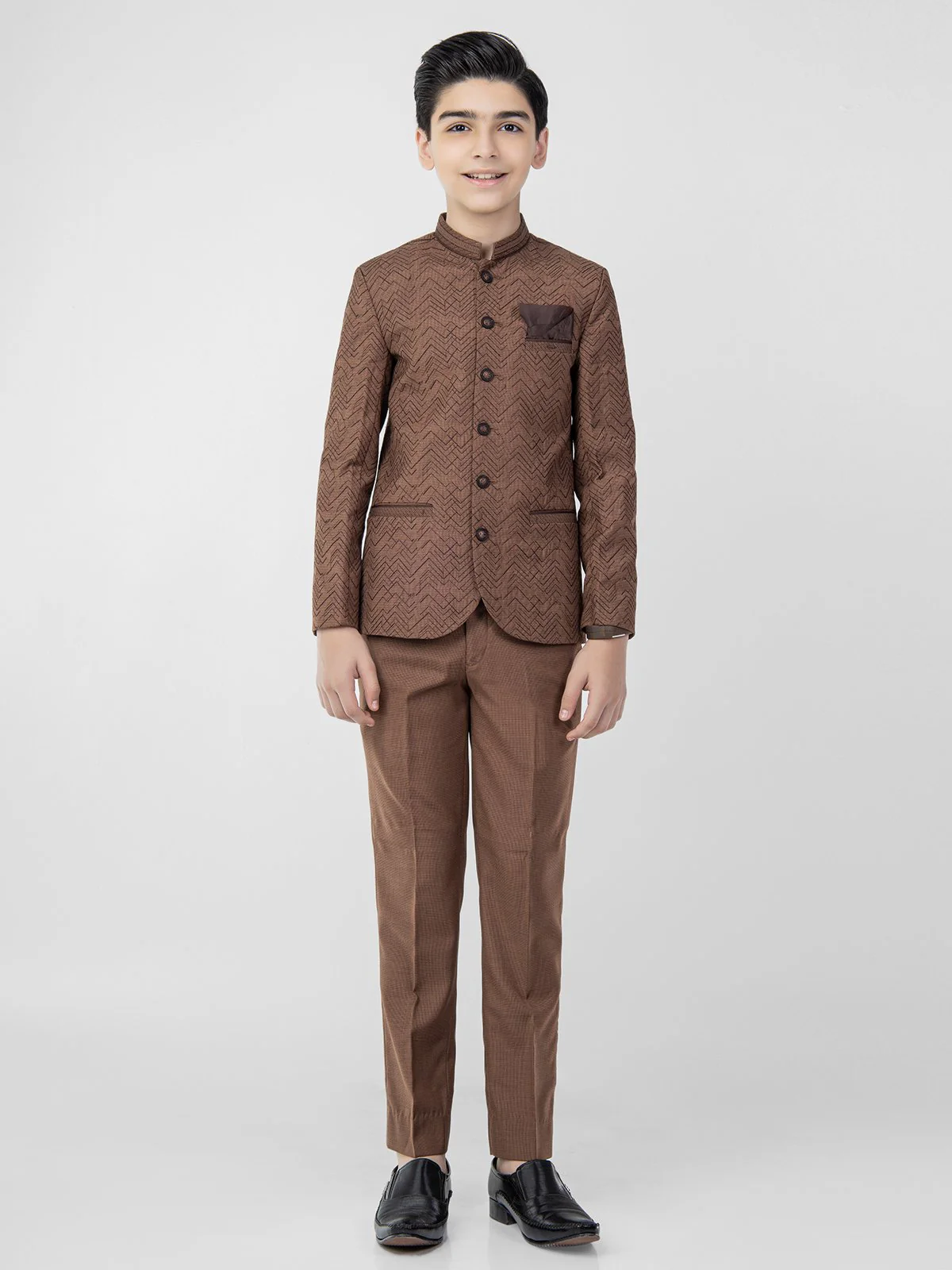 Boy's Brown Prince Suit - EBTPCS21-016