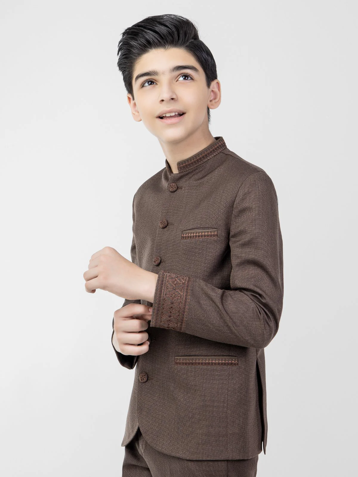 Boy's Brown Prince Suit - EBTPCS21-021 - Image 2