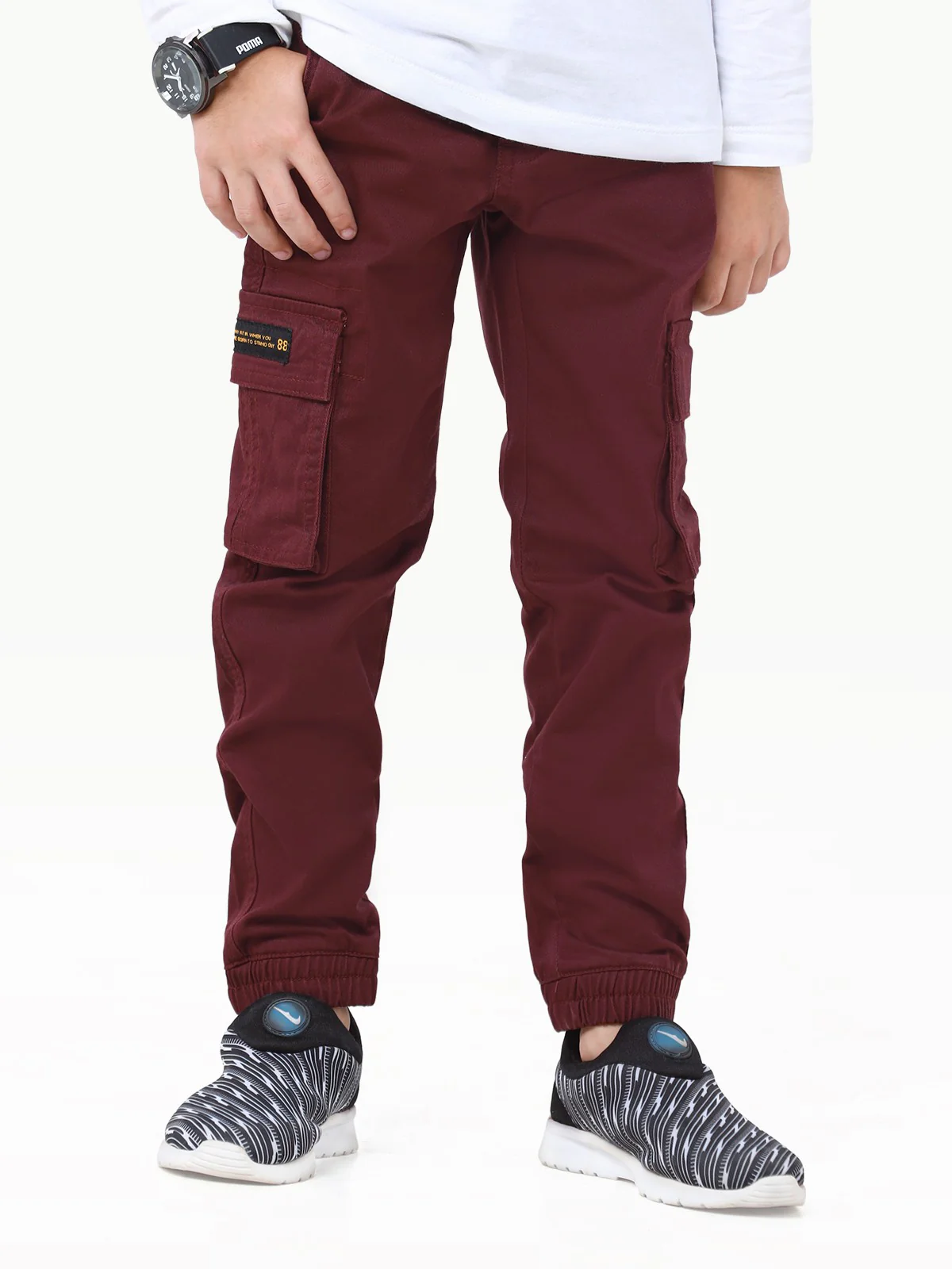 Boy's Burgundy Trouser - EBBT22-029