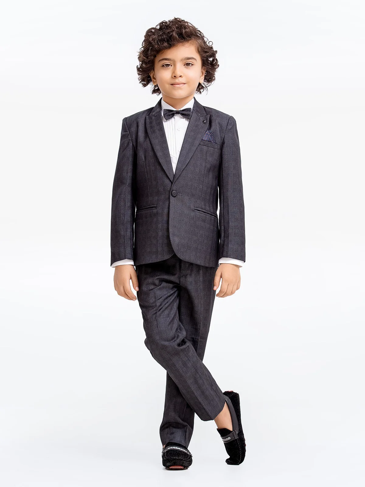 Boy's Charcoal Coat Pant - EBTCPC22-4478 - Image 3