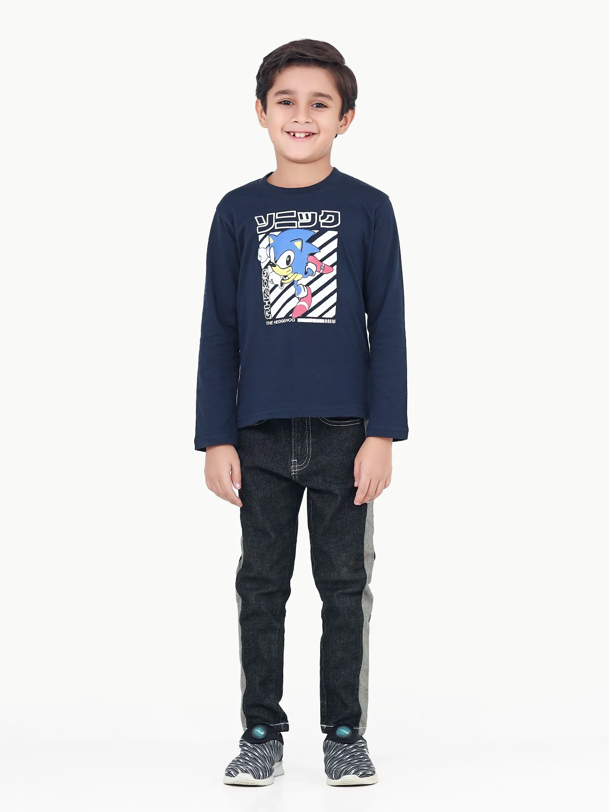 Boy's Charcoal Denim Pant - EBBDP22-020 - Image 2