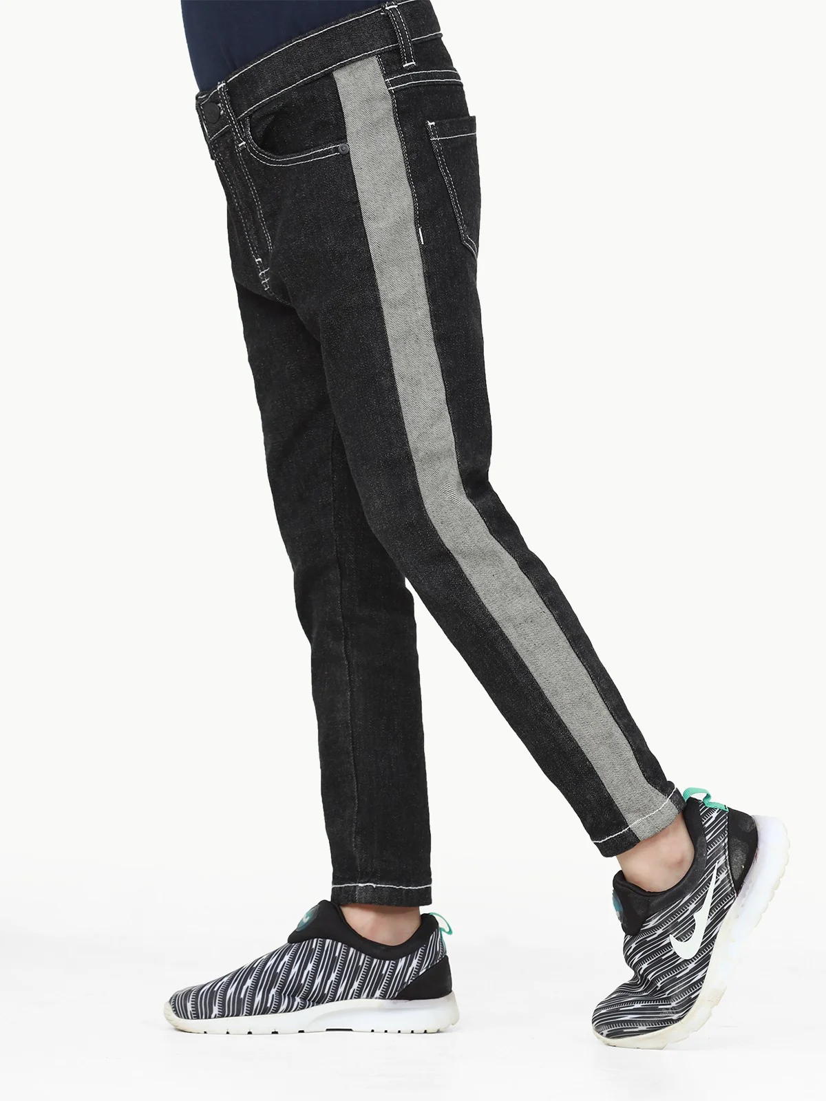 Boy's Charcoal Denim Pant - EBBDP22-020 - Image 3