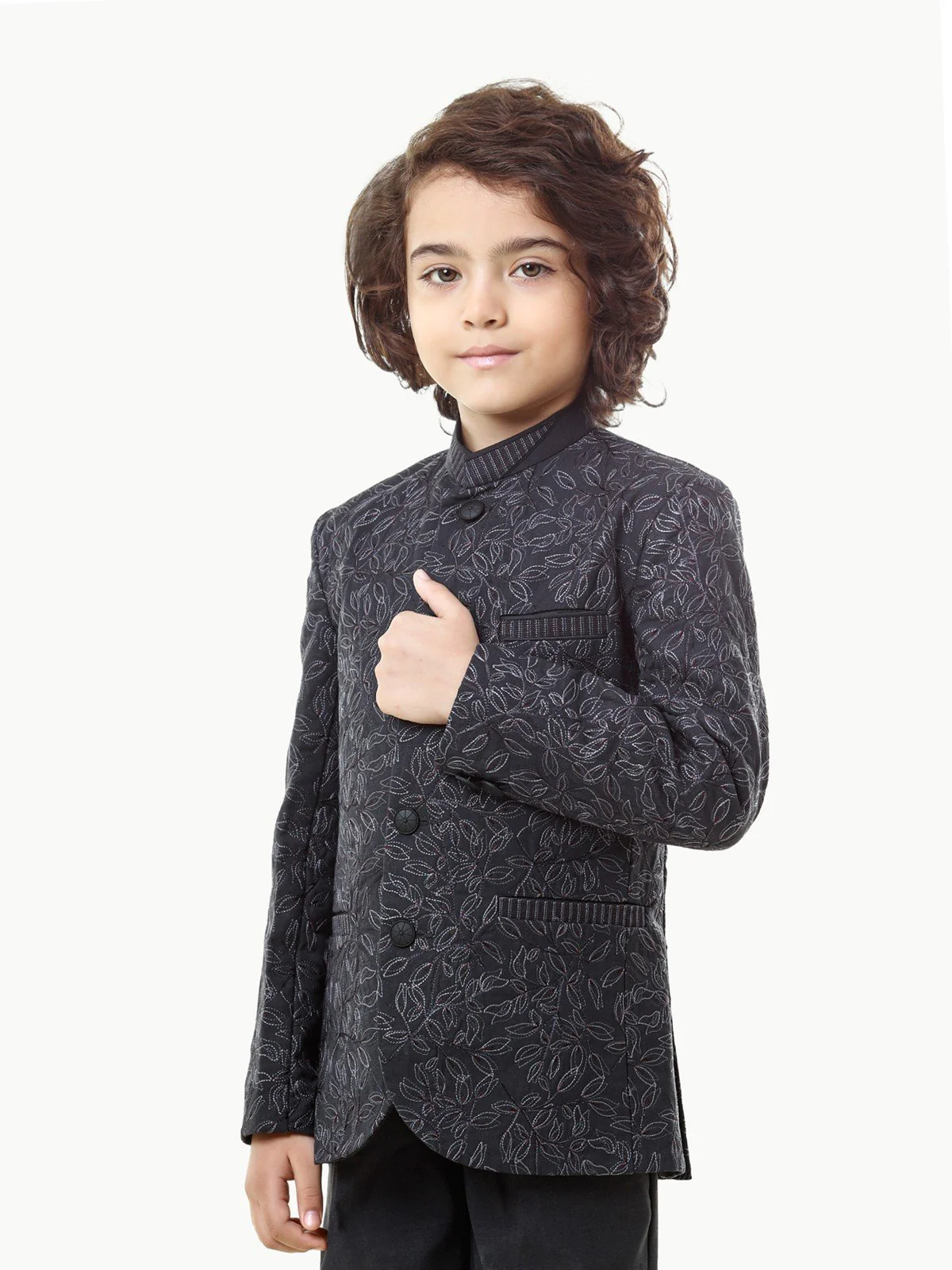 Boy's Charcoal Prince Suit - EBTPCS22-007 - Image 2